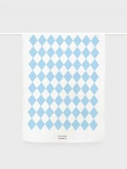 Blue Diamonds Tea Towel