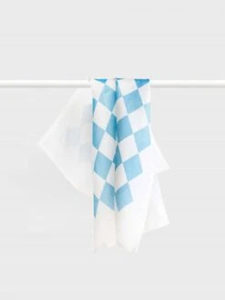 Blue Diamonds Tea Towel -Best Home father rabbit tea towel blue diamonds 2