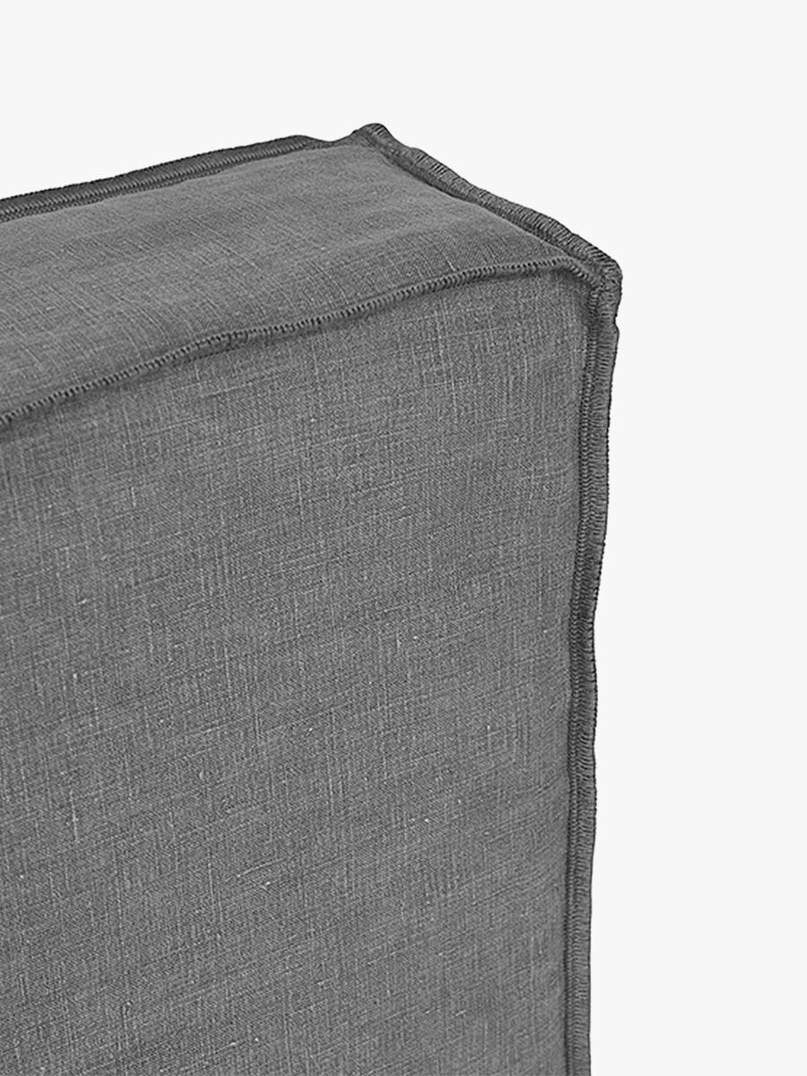 Vittoria Linen Slipcover Bedhead In Smoke - Queen 4 Vittoria Linen Slipcover Bedhead In Smoke - Queen - Image 2