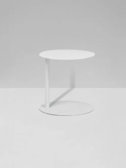 Aperto Ali Round Side Table - White