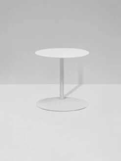 Aperto Ali Round Side Table - White -Best Home globe west aperto ali side table white 2