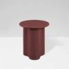 Artie Wave Side Table - Merlot -Best Home globe west artie wave side table merlot 1