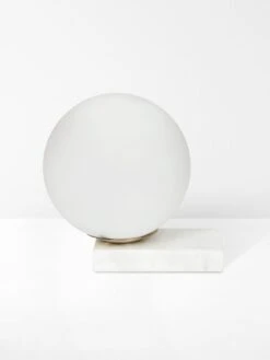 Easton Orb Table Lamp In White