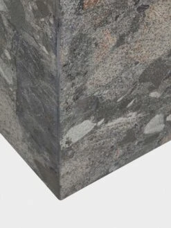 Rufus Block Square Marble Side Table - Grey Fleck Marble -Best Home globe west rufus block square marble side table 3