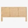 Tennyson Woven Bedhead In Natural Oak - King -Best Home globe west tennyson woven bedhead king natural oak 1