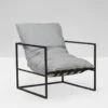 Aruba Outdoor Chair - Lead/ Black -Best Home globewest aruba frame occasional chair black 2