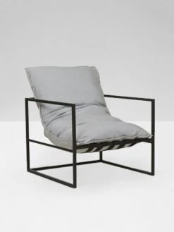 Aruba Outdoor Chair - Lead/ Black
