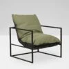 Aruba Outdoor Chair - Moss/ Black -Best Home globewest aruba frame occasional chair moss black 1