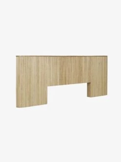 Benjamin Ripple King Bedhead - Natural Ash -Best Home globewest benjamin ripple wide queen bedhead natural ash 2 1