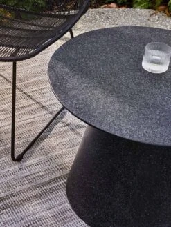 Livorno Round Side Table - Black Speckle -Best Home globewest side table livorno round black speckle 3