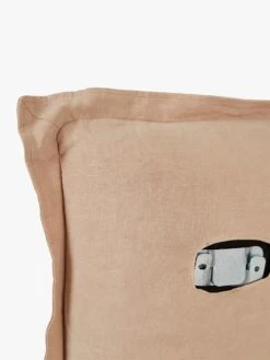 Vittoria Flanged Bedhead In Soft Clay - Queen -Best Home globewest vittoria flanged bedhead detail soft clay 2