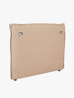 Vittoria Flanged Bedhead In Soft Clay - Queen -Best Home globewest vittoria flanged bedhead queen soft clay 2