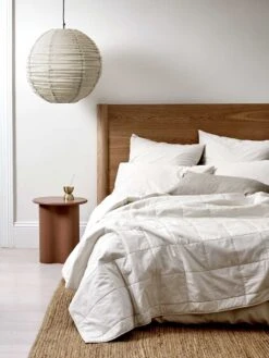 Halo Organic Coverlet - Sand