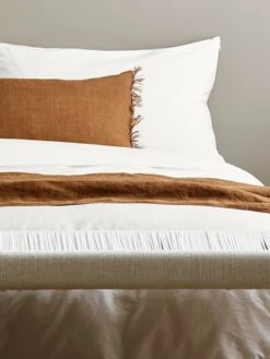 Halo Organic Cotton Quilt Cover - White 8 Halo Organic Cotton Quilt Cover - White -Best Home halo organic cotton bedlinen white detail