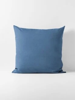 Halo Organic Cotton European Pillowcase - Bijou Blue