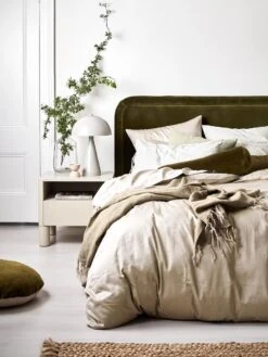 Halo Organic Sateen Quilt Cover - Feather