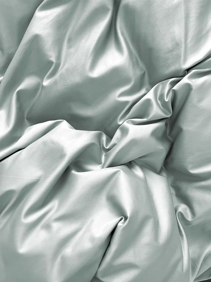 Halo Organic Sateen Sheet Set - Mist 4 Halo Organic Sateen Sheet Set - Mist - Image 2
