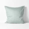 Halo Organic Sateen European Pillowcase - Mist -Best Home halo organic sateen pillowcase euro mist