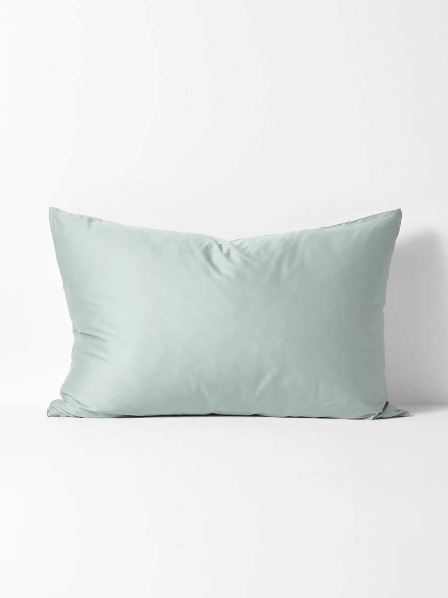 Halo Organic Sateen Standard Pillowcase - Mist 3 Halo Organic Sateen Standard Pillowcase - Mist