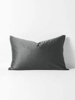 Halo Organic Sateen Standard Pillowcase - Shadow