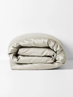 Halo Organic Sateen Quilt Cover - Feather -Best Home halo organic sateen quilt cover feather rolled 3