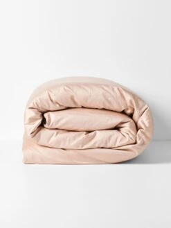 Halo Organic Sateen Quilt Cover - Lotus -Best Home halo organic sateen quilt cover lotus rolled 3