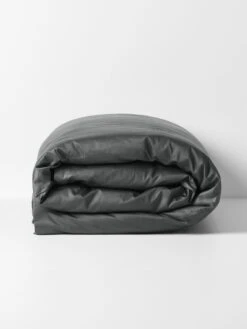 Halo Organic Sateen Quilt Cover - Shadow -Best Home halo organic sateen quilt cover shadow rolled