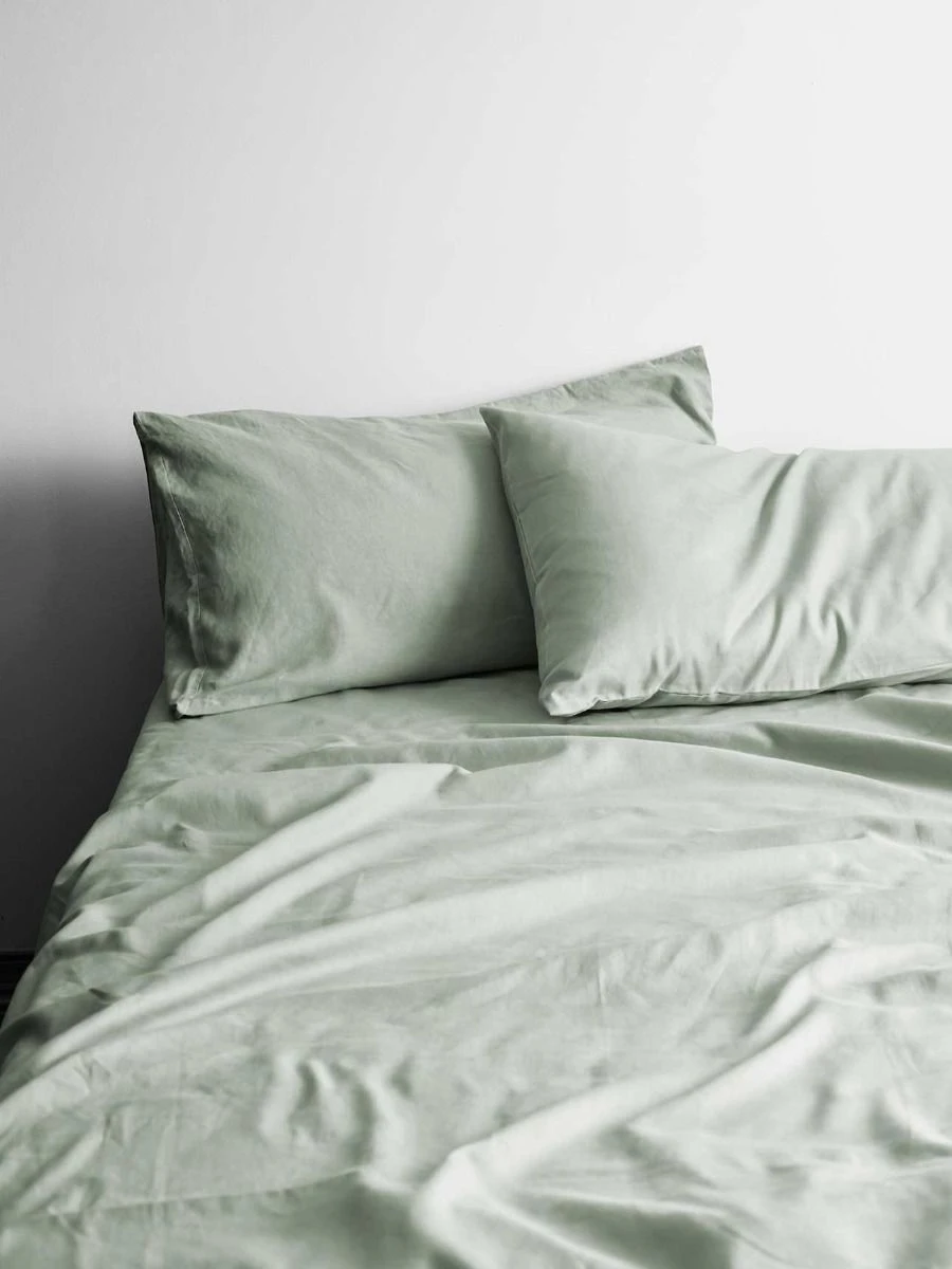 Halo Organic Cotton Sheet Set - Peppermint 3 Halo Organic Cotton Sheet Set - Peppermint