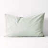 Halo Organic Cotton Standard Pillowcase - Peppermint -Best Home halo standard pillowcase sage 2