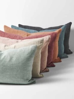 Heavy Linen Rectangle Cushion - Shadow -Best Home heavy linen cushion 40cmx60cm stack