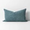 Heavy Linen Rectangle Cushion - Bluestone -Best Home heavy linen cushion bluestone 40cmx60cm