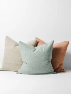 Heavy Linen Cushion - Mist -Best Home heavy linen cushion group 55cm