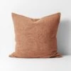 Heavy Linen Cushion - Hazelnut -Best Home heavy linen cushion hazelnut 55cm