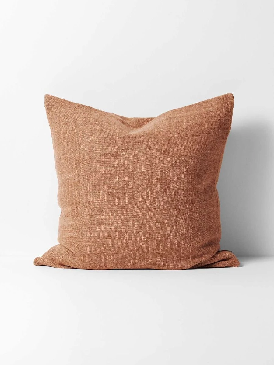 Heavy Linen Cushion - Hazelnut 3 Heavy Linen Cushion - Hazelnut