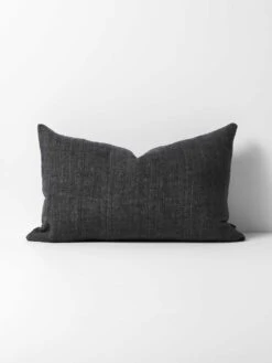 Heavy Linen Rectangle Cushion - Shadow