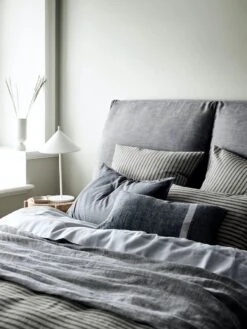 New Release -Best Home heirloom bedlinen charcoal detail 1