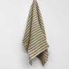 Heirloom Stripe Tea Towel - Khaki -Best Home heirloom stripe tea towel khaki