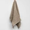 Heirloom Stripe Tea Towel - Tobacco