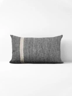 New Release 13 Herringbone Rectangle Cushion - Charcoal