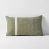 Herringbone Rectangle Cushion - Khaki -Best Home herringbone linen cushion khaki 1