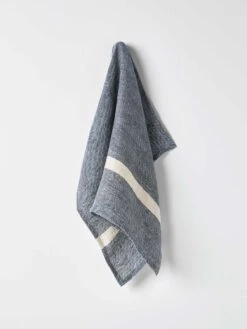 Herringbone Tea Towel - Indigo
