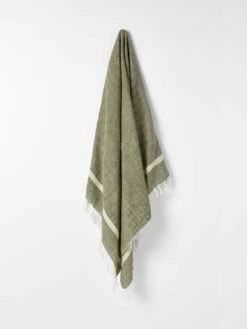 Herringbone Throw - Khaki
