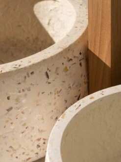 Shell Planter - Small -Best Home inartisan arjen lightweight shell finish cynlindrical pots 3 1