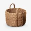 Ruhi Waterhyacinth Plaited Handle Basket - Large -Best Home inartisan ruhi plaited handle basket natural large