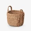 Ruhi Waterhyacinth Plaited Handle Basket - Medium -Best Home inartisan ruhi plaited handle basket natural medium 1