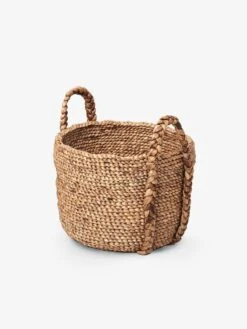 Ruhi Waterhyacinth Plaited Handle Basket - Medium