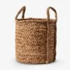 Waterhyacinth Plaited Handle Basket - Large -Best Home inartisan waterhyacinth basket plaited handle large 1