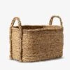 Waterhyacinth Oval Baskets - Large -Best Home inartisan waterhyacinth oval basket plaited handle large