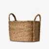 Waterhyacinth Oval Baskets - Small 1 Waterhyacinth Oval Baskets - Small -Best Home inartisan waterhyacinth oval basket plaited handle small