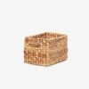 Waterhyacinth Storage Basket - Extra Small -Best Home inartisan waterhyacinth rectangular storage basket extra small